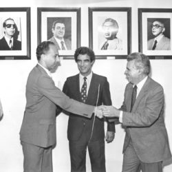 Transmissão de cargo de presidente da Fundação João Pinheiro (FJP) de Carlos Maurício de Carvalho Ferreira para Aluísio Pimenta (1983)